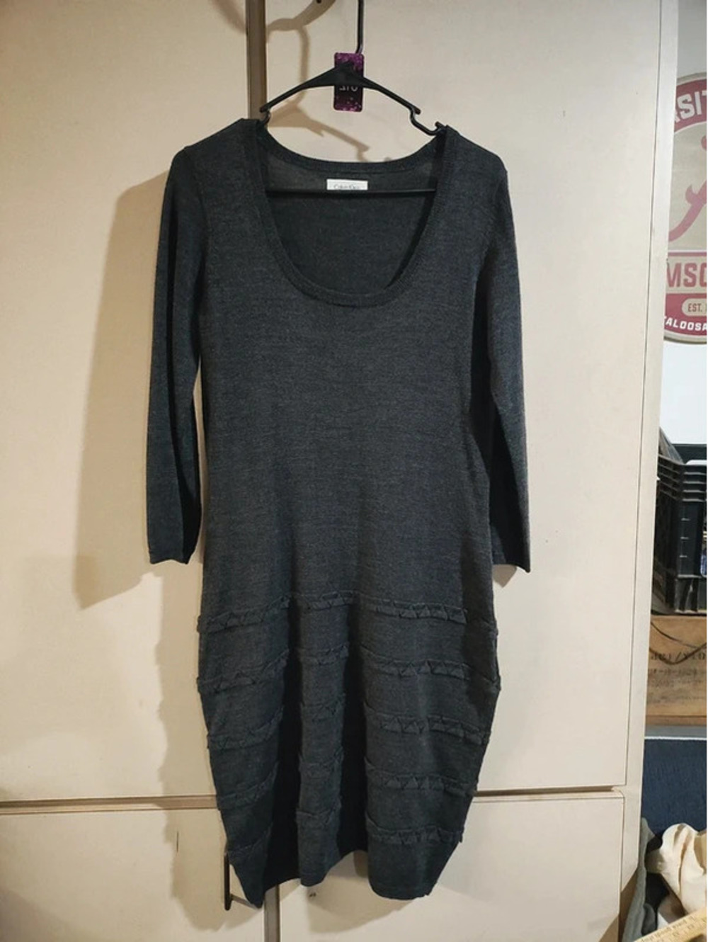 Calvin Klein size medium Gray dress with a bit of sparkle